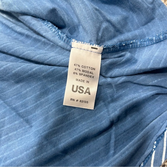 Fresh Produce Womens Dress Size 3x Stripes A-Line Blue Cotton Casual Comfort - Picture 3 of 4